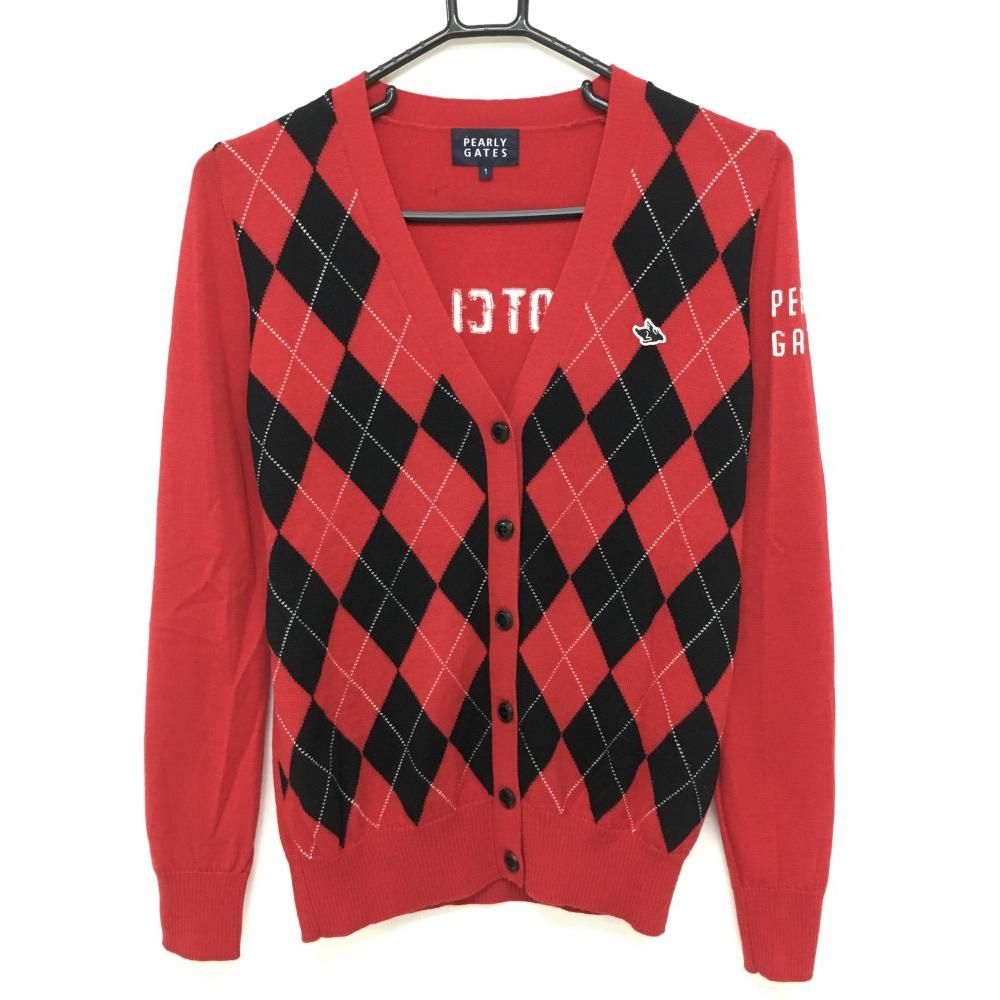 美品✨パーリーゲイツ 長袖ニットセーター アーガイルチェック柄 L 美品✨パーリーゲイツ 長袖ニットセーター アーガイルチェック柄 L