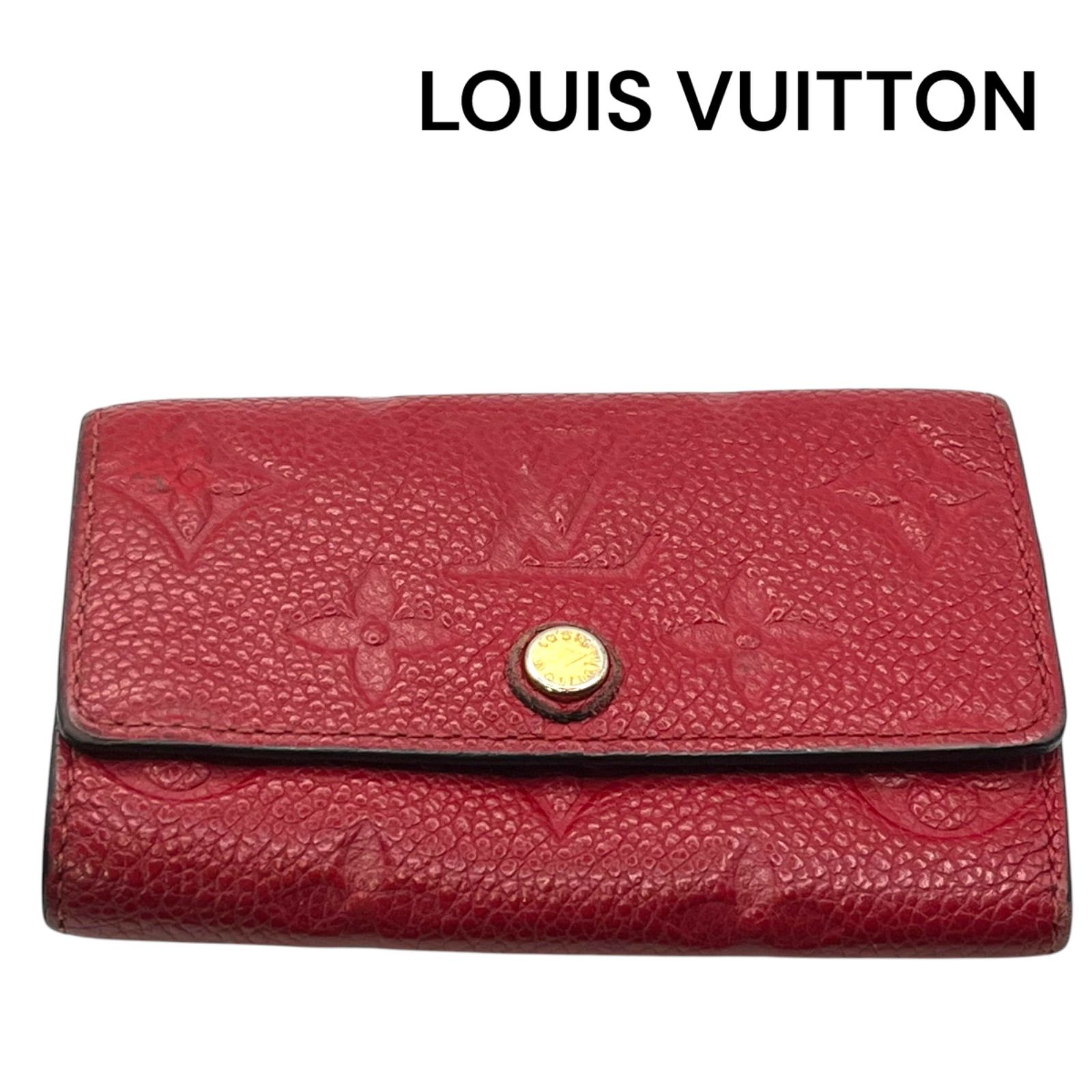 ●ルイヴィトン LOUIS VUITTON ミュルティクレ キーケース 6連 モノグラム アンプラント レディース 5D350