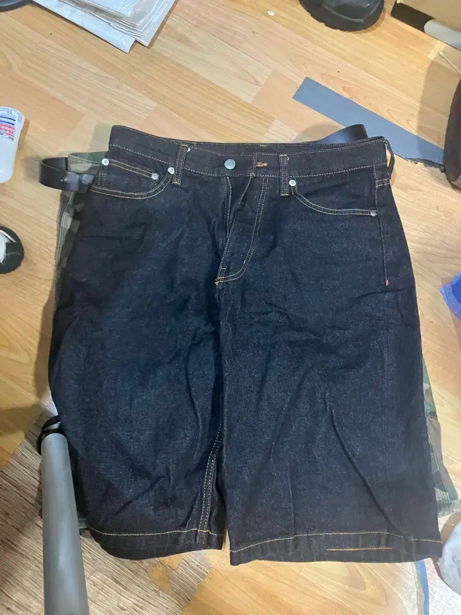 エックスラージ ハーフパンツ インディゴブルー 32 サイズ ショートパンツ