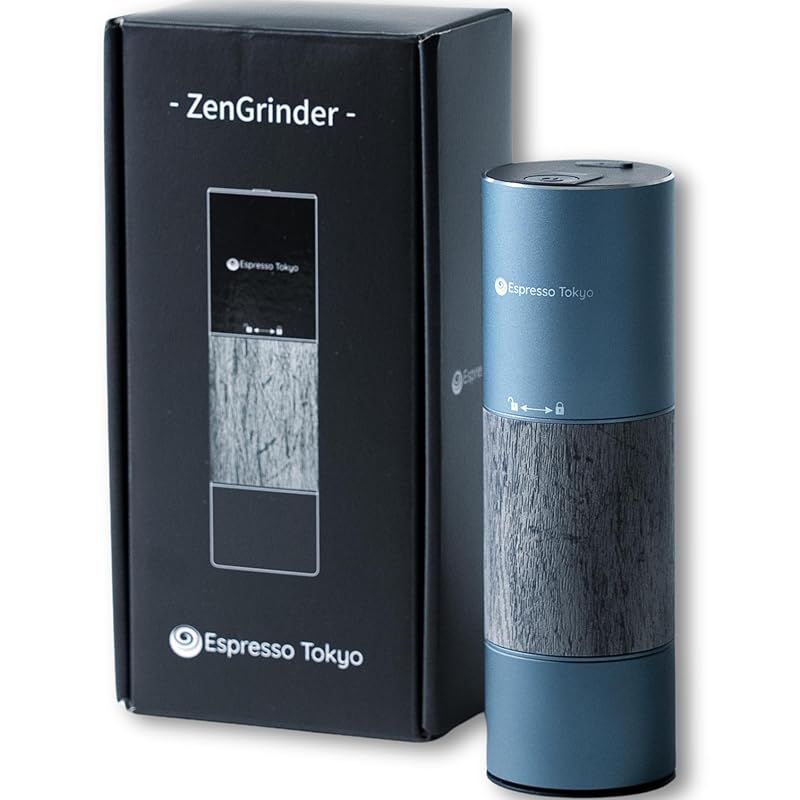 在庫セール Espresso Tokyo ZenGrinder 電動コーヒーミル 挽き目105段階 コーヒーグラインダー コードレス USB 充電式 ゼングラインダー 1