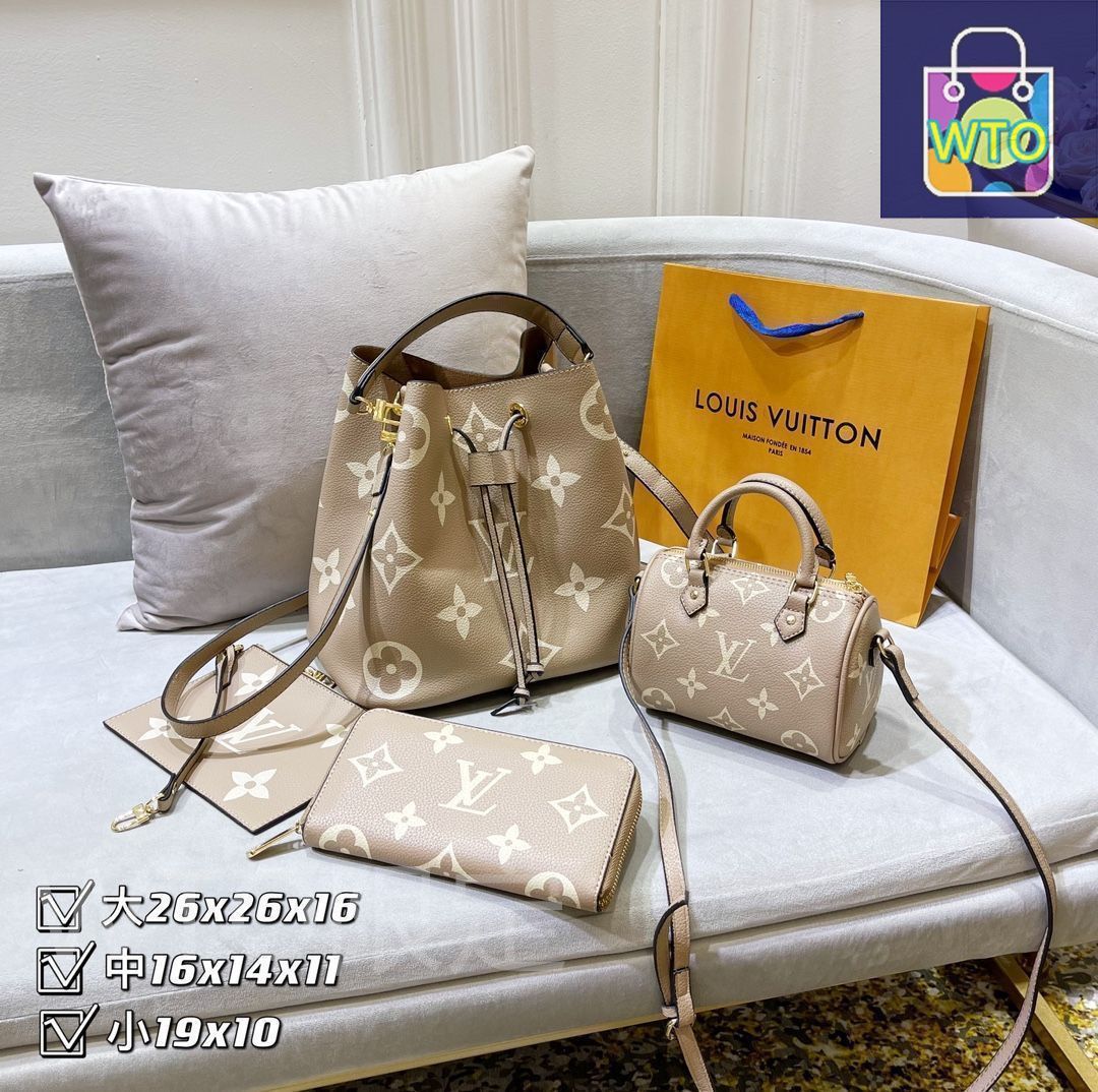 Louis Vuitton ショルダーバッグと財布セット LOUIS VUITTON ルイヴィトン ショルダーバッグ 財布 3点セット