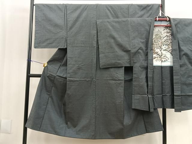 平和屋着物男性　本場大島紬　アンサンブル　100亀甲　正絹　逸品　BAAL3579pm