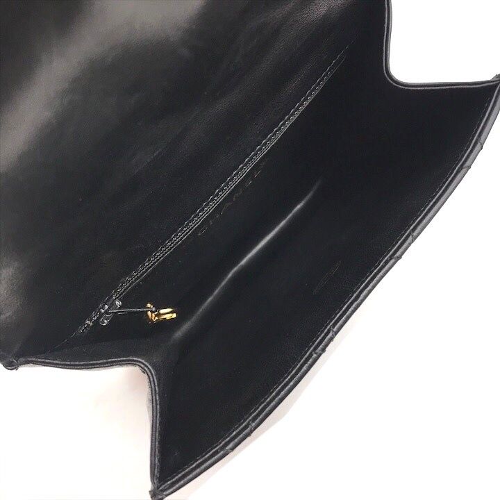 美品 CHANEL シャネル サークル ココマーク ミニ マトラッセ 17.5 ラムスキン チェーン ショルダー バッグ ブラック a3594 美品 CHANEL シャネル サークル ココマーク ミニ マトラッセ 17.5