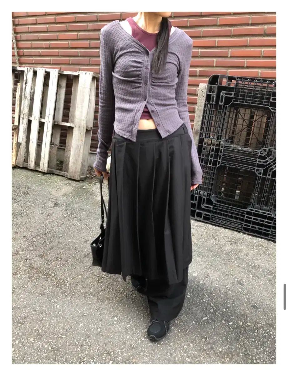 gimme 김미 포리 ロング丈スカート パンツ SIROKUMA-CORPORATION_COM