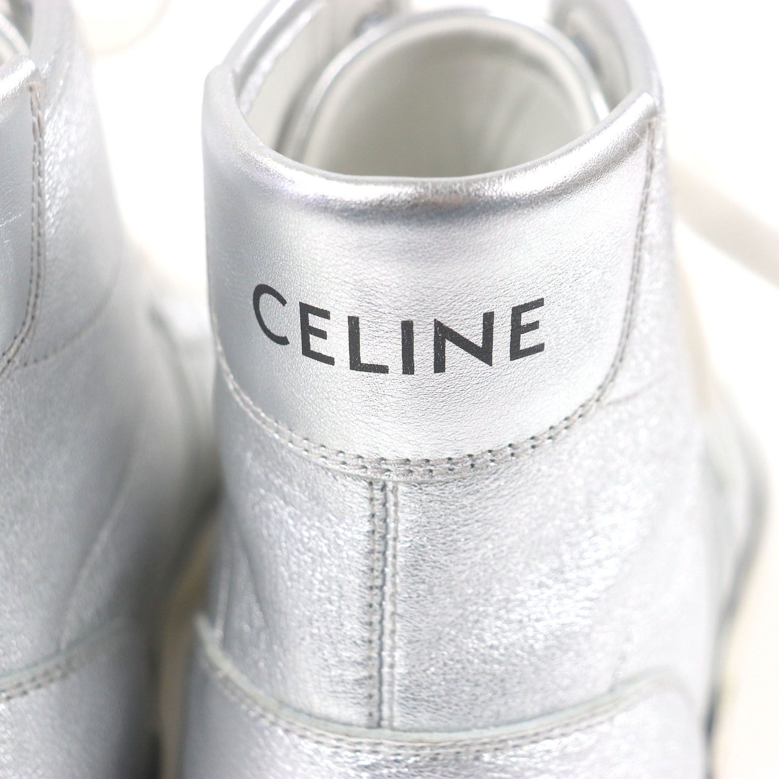 極美品□CELINE セリーヌ アラン レザー レースアップ