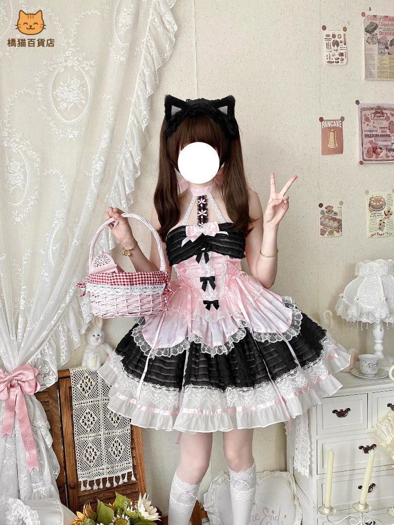 レディースウェア ロリータ コスプレドレス lolita オリジナル 洋服 ワンピース 学園祭 ステージ 撮影会 自撮り イベント