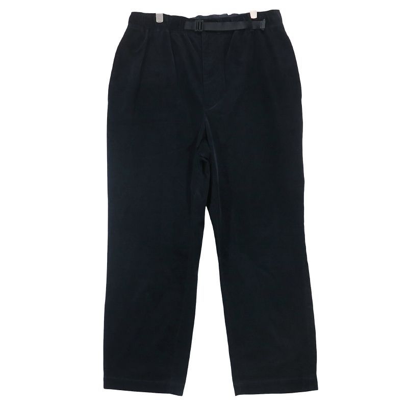 everyone エブリワン CORDUROY BELTED EASY PANTS コーデュロイ ベルト イージーパンツ ボトムス ネイビー サイズL octk