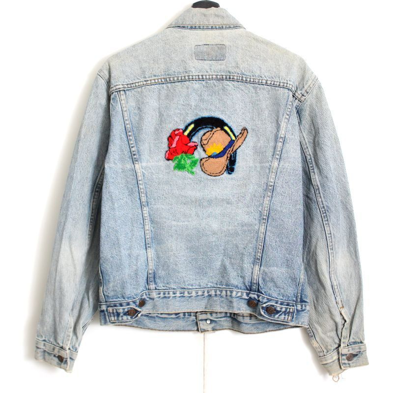 80s USA製 vintage Levi's リメイク デニムジャケット メンズ M