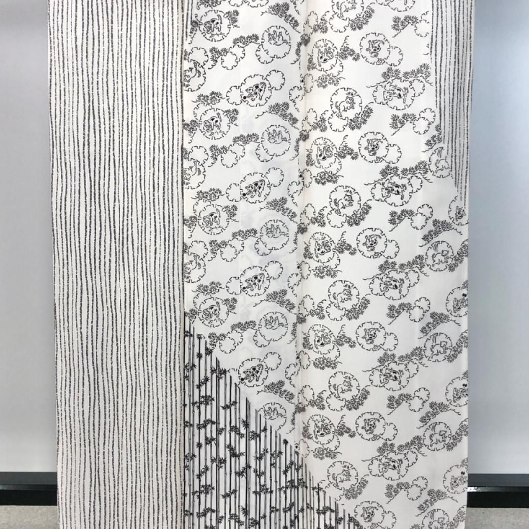 訪問着 縦縞模様