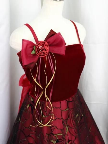 ゆめりすと☆カトヴィツェv4 ワインレッド 150 ：演奏会用子供ドレス