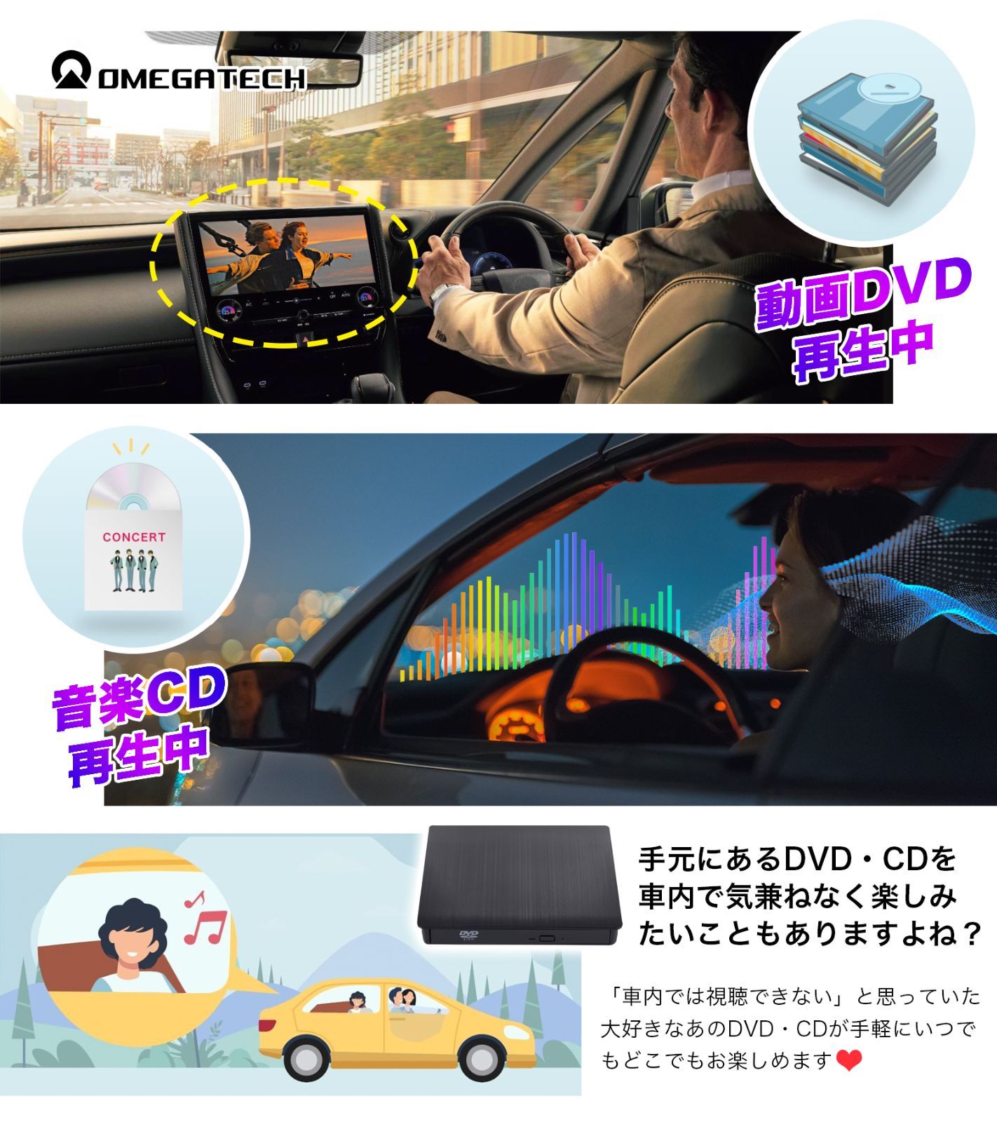 DVD|CDプレーヤー