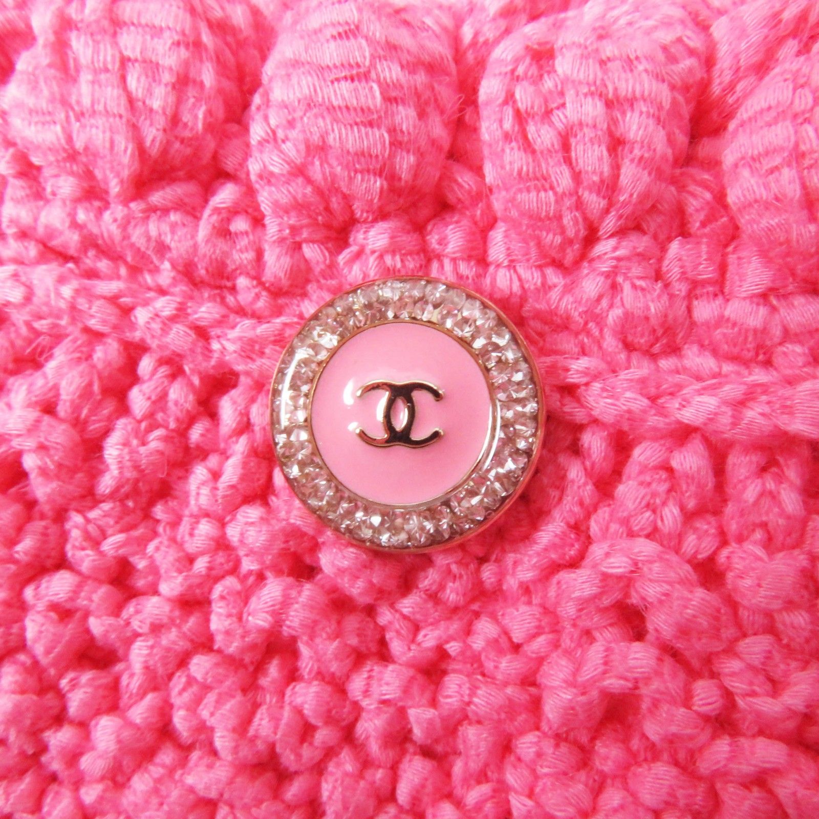 極美品◎CHANEL シャネル 22S P72795 ココマークボタン付き フロントオープン ロング丈 ジレ／ベスト ピンク 34 伊製 正規品 レディース 極美品◎CHANEL シャネル 22S P72795 ココマークボタン付き