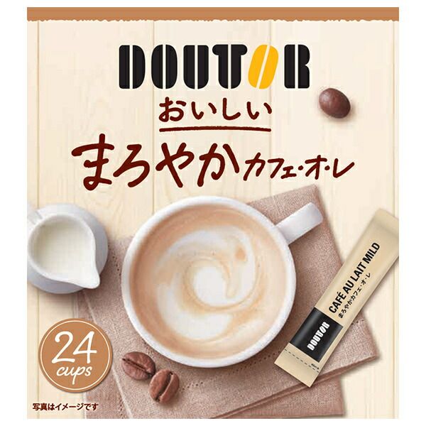 ドトールコーヒー おいしい まろやかカフェオレ 13g×24P ×24箱入｜ カフェオレ コーヒー類 スティックコーヒー