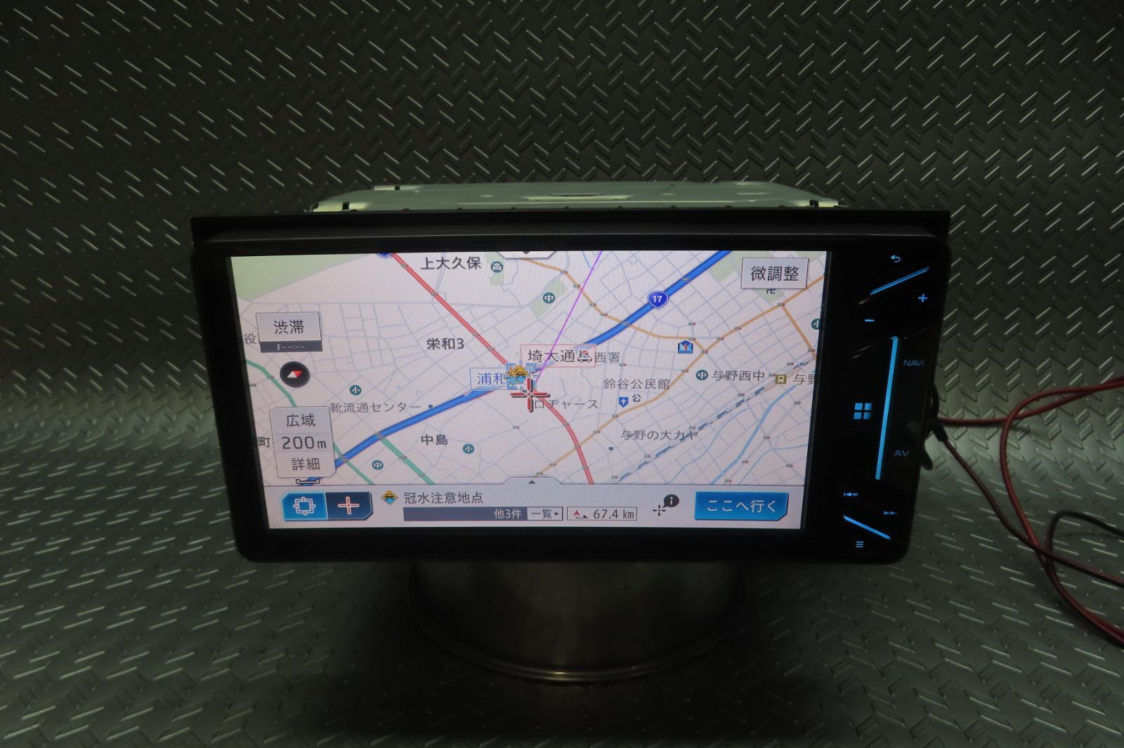 完動品保証付 W6704 カロッツェリア メモリーナビ AVIC-CW902 TV地デジフルセグ内蔵 Bluetooth内蔵 TV視聴OK ロック解除済 BRIGHTFACE_UK