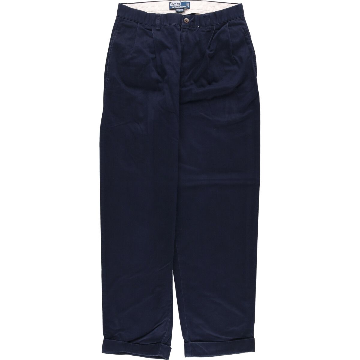 Polo Ralph Lauren ツータック ワイド チノパンツ ダブル 古着 ラルフローレン Ralph Lauren POLO by Ralph Lauren