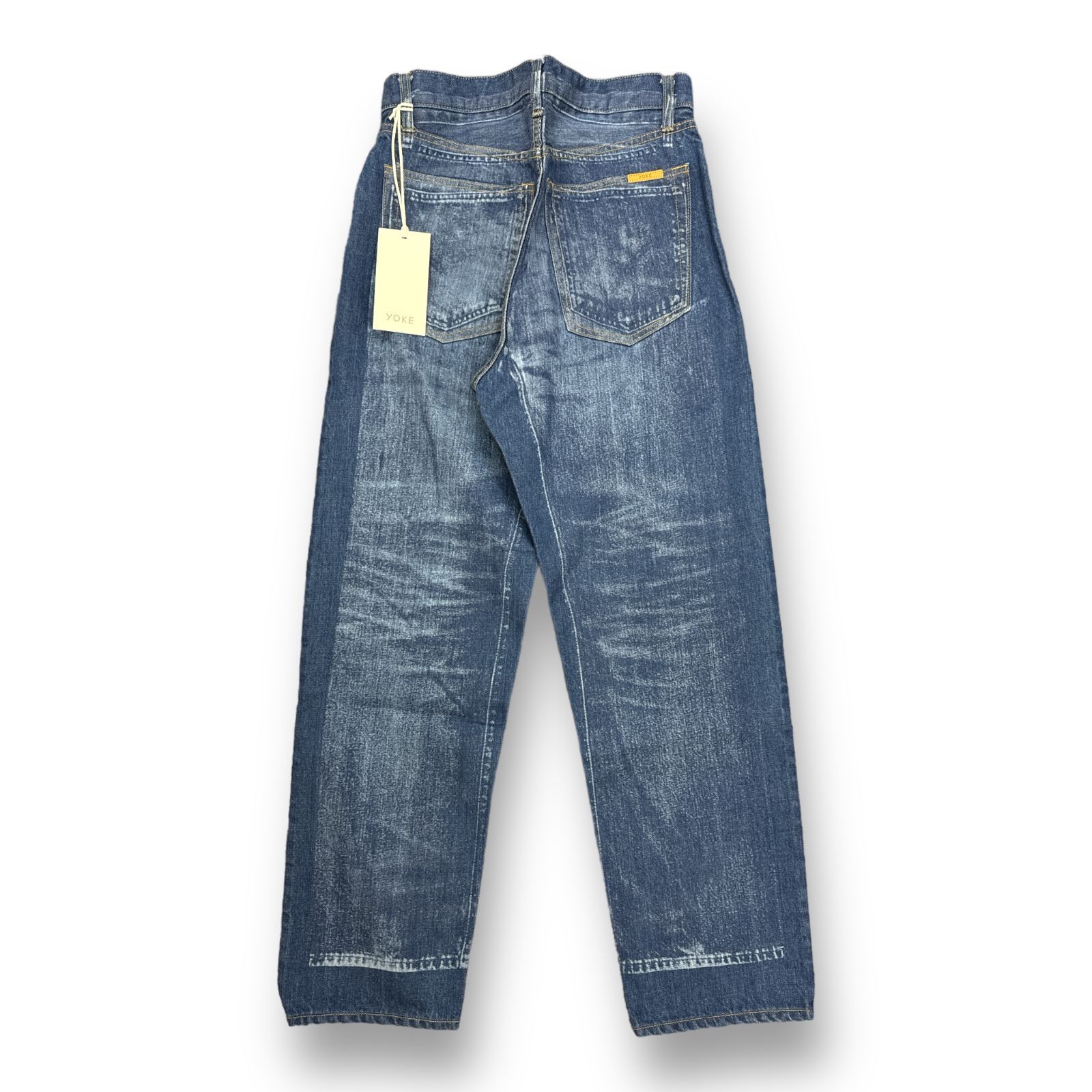 定価50600円 新品 YOKE 23SS LASER PROCESSED 5P STRAIGHT DENIM PANTS 