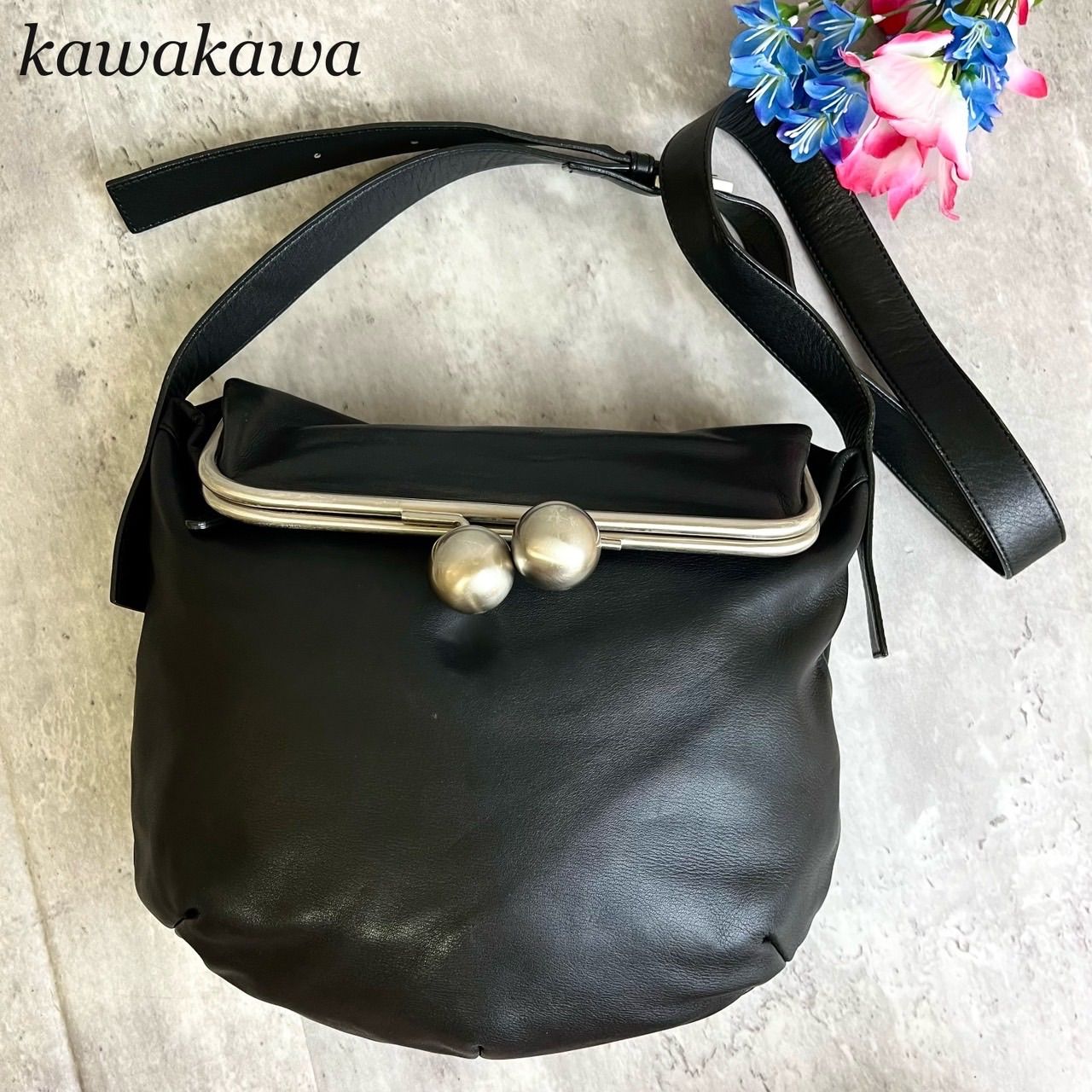 ✨極美品✨ KawaKawa カワカワ ショルダーバッグ トートバッグ がま口 