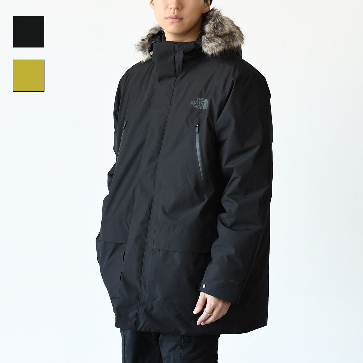  Arctic Program ブラックダウンジャケット Canada Goose Arctic Program Black Goose Down Hooded Full Zip