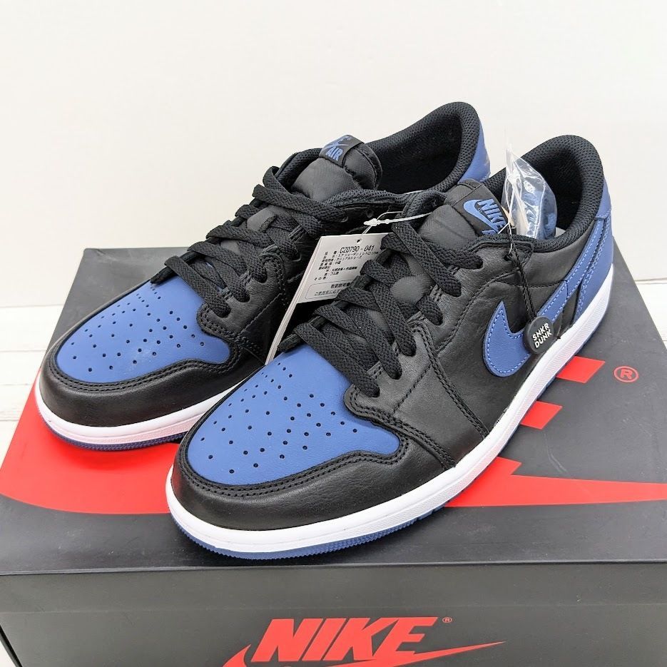 未使用品 NIKE AIR JORDAN 1 LOW OG CZ0790-041 BLACK/MYSTIC NAVY ...