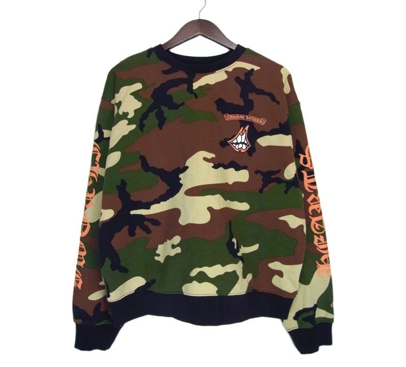 最終値下げ　CHROME HEARTS マッティボーイ　迷彩柄 長袖カットソー 最終値下げ CHROME HEARTS マッティボーイ 迷彩柄 長袖
