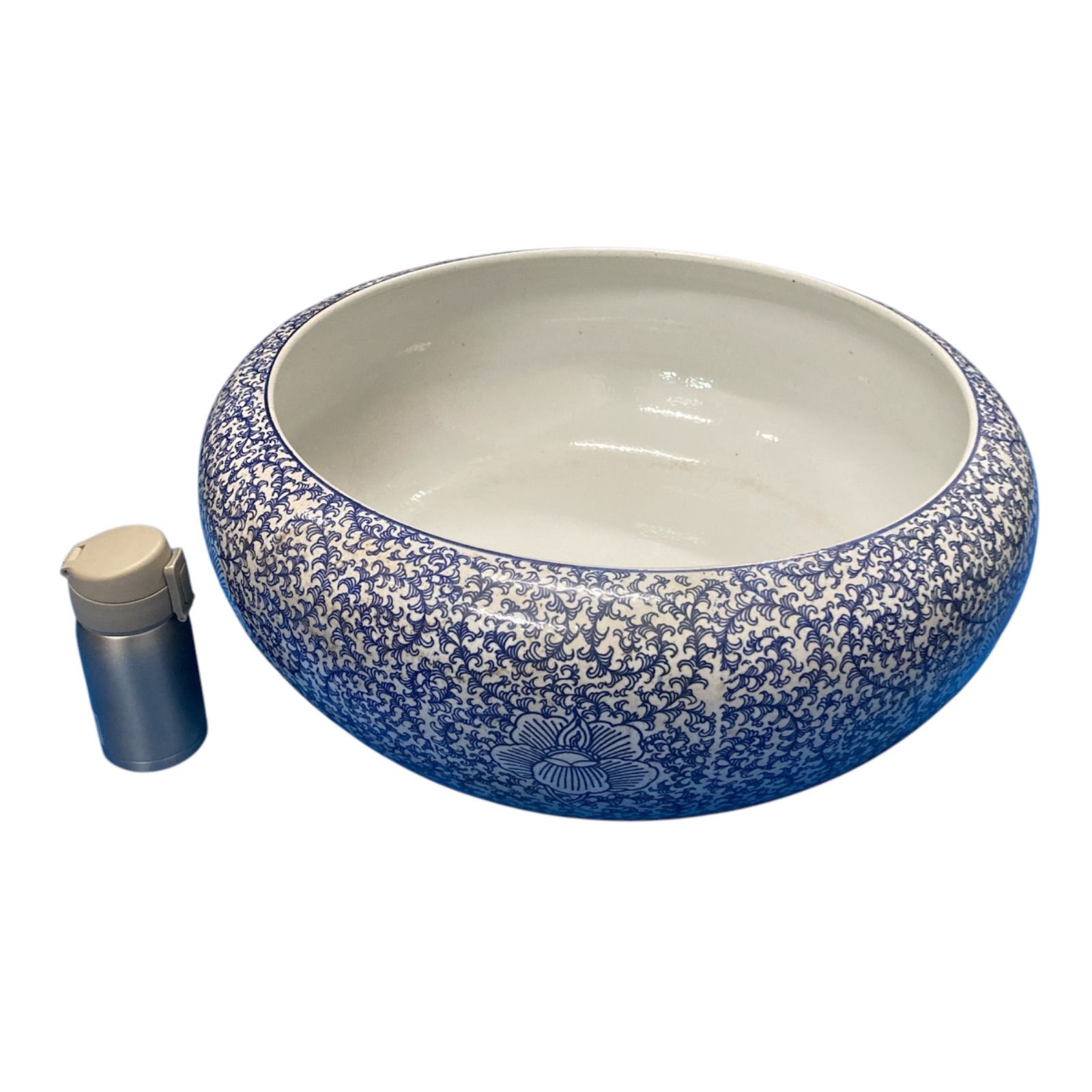 大型 金魚鉢 植木鉢 陶磁器 水瓶 水鉢 睡蓮鉢 【公式通販】