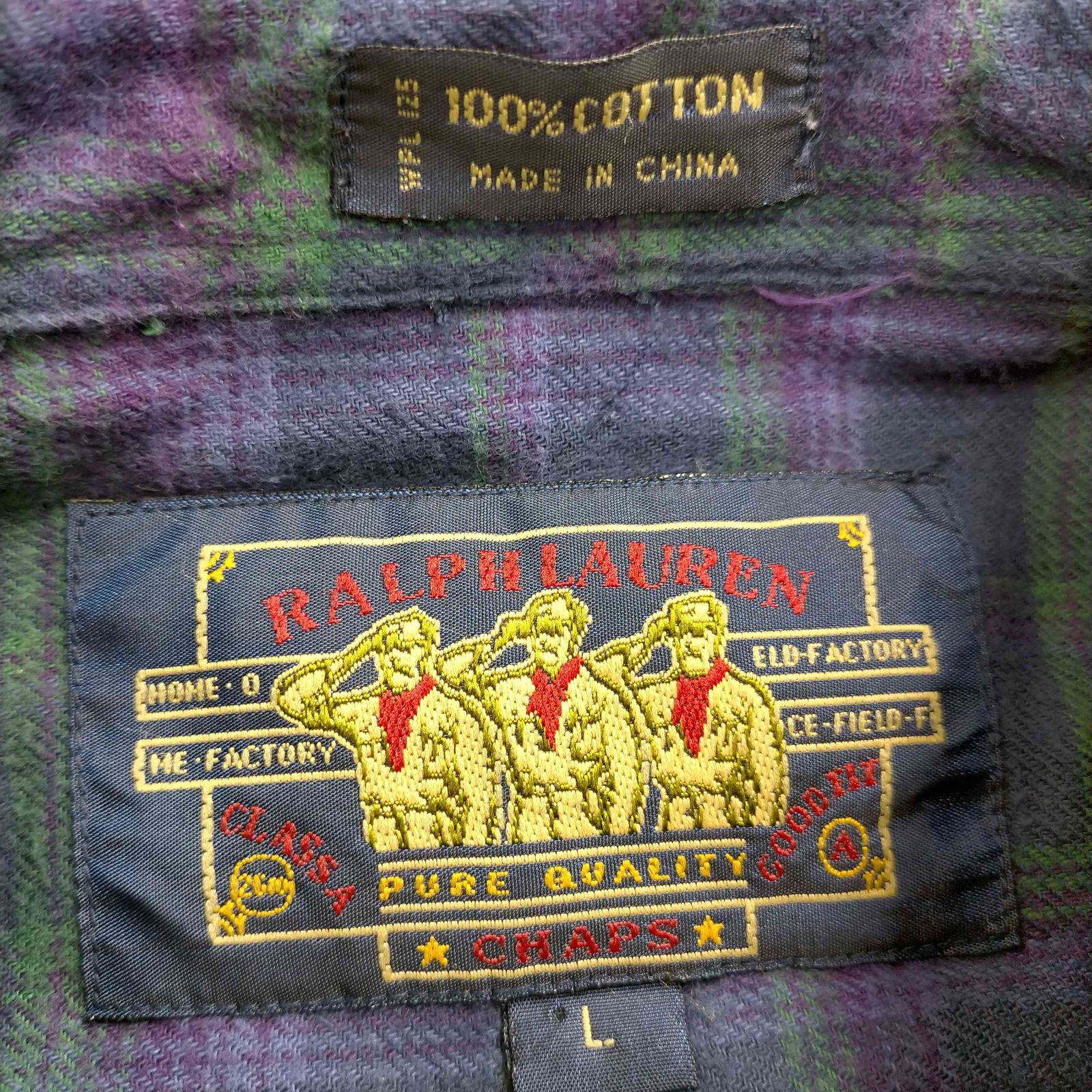 チャップスラルフローレン CHAPS RALPH LAUREN 80s 初期 兵隊タグ 