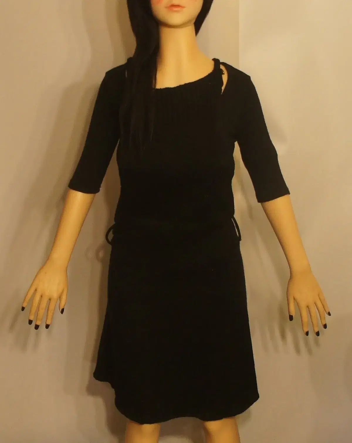 1404 メルバンドレス チェック柄ワンピース 冬 ビンテージワンピース ニットワンピース レディースワンピース