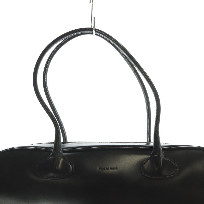 FOTTSFOTTS レザーハンドバッグブラック