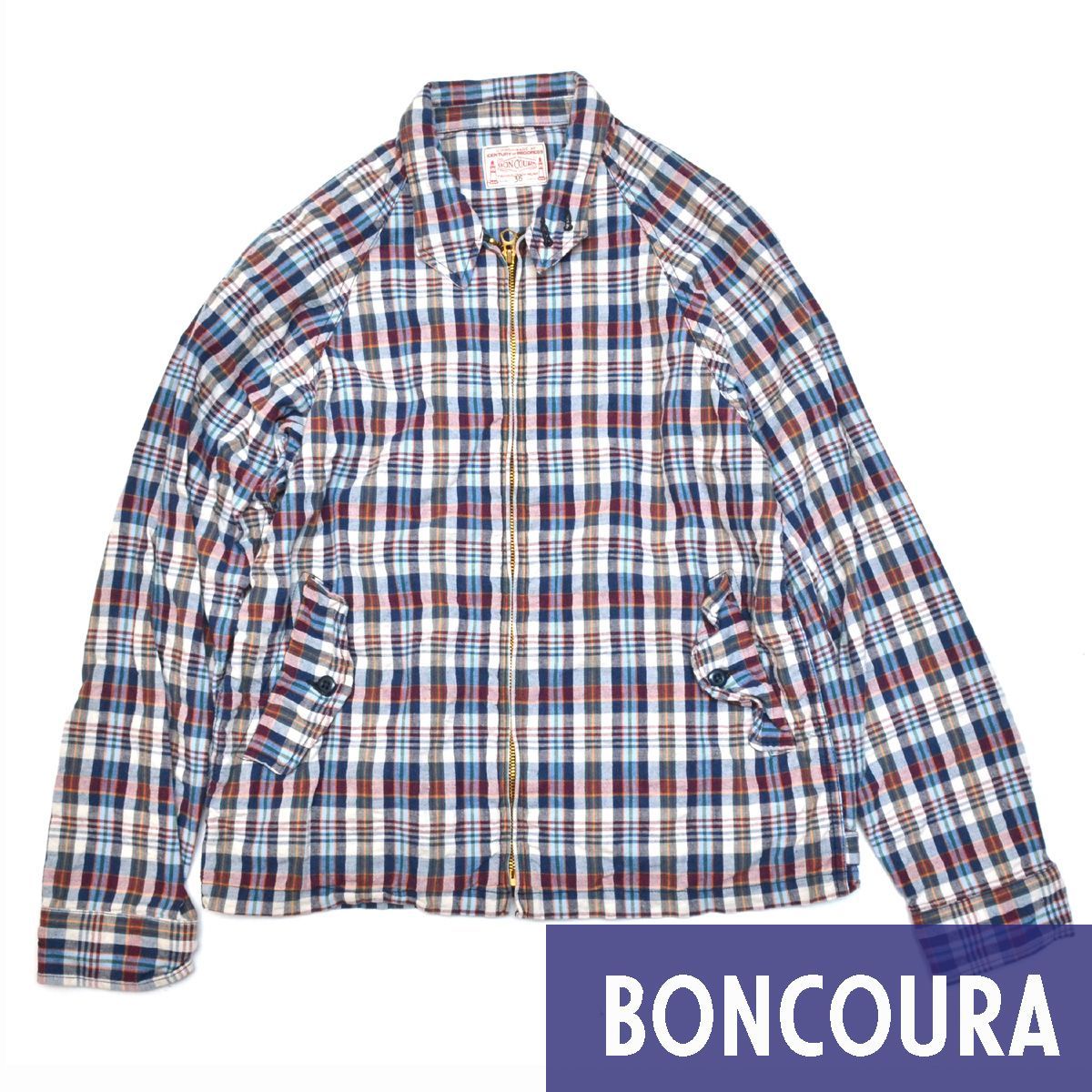 BONCOURA マドラスチェックスイングトップ サイズ40