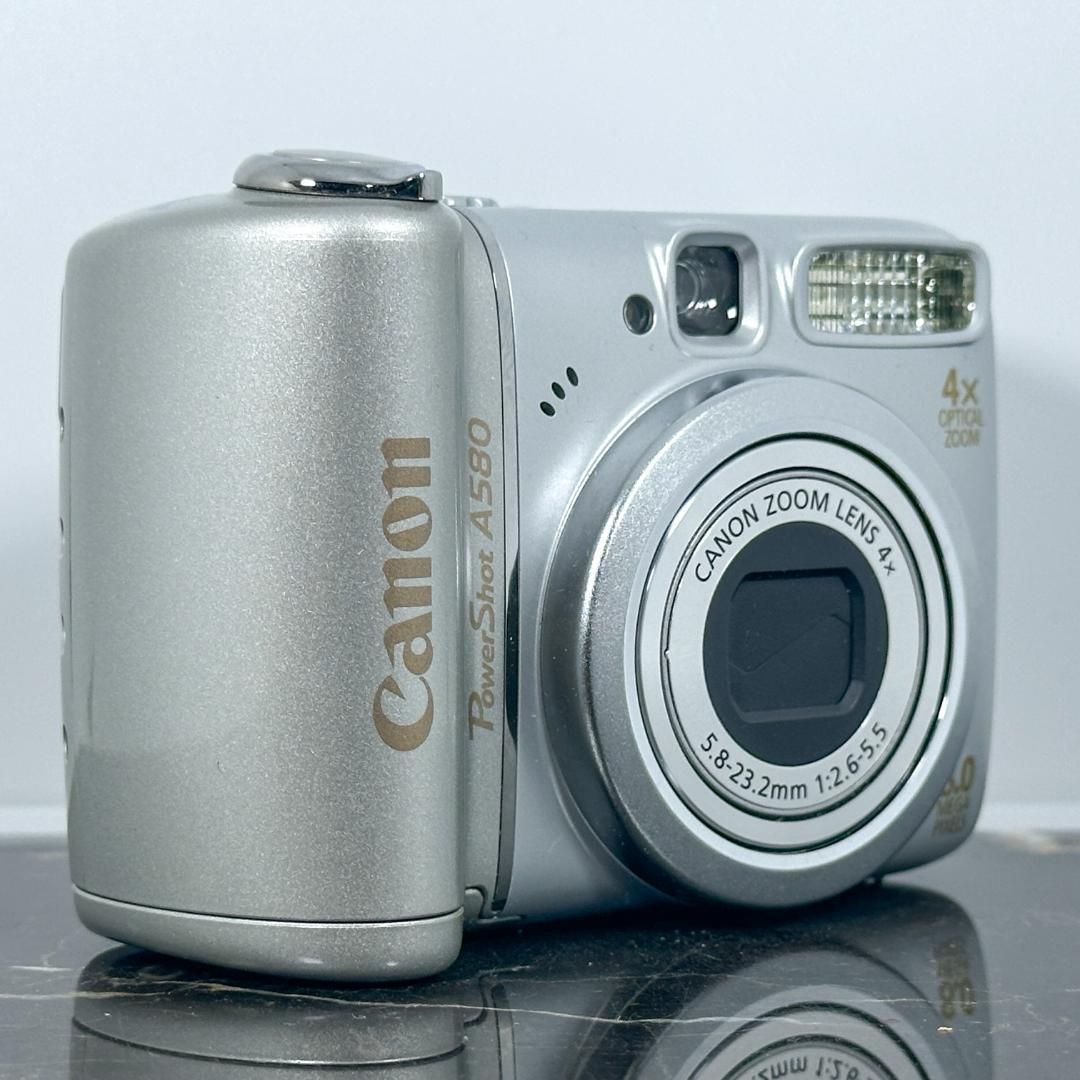 【美品】Canon PowerShot A580 単3電池駆動② 美品】Canon PowerShot A580 単3電池駆動 キャノン パワーショット