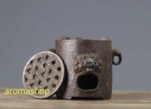 茶室置物 鉄器獣頭煮茶ストーブ炭ストーブアルコールストーブ卓上温酒ストーブレトロ 茶室置物