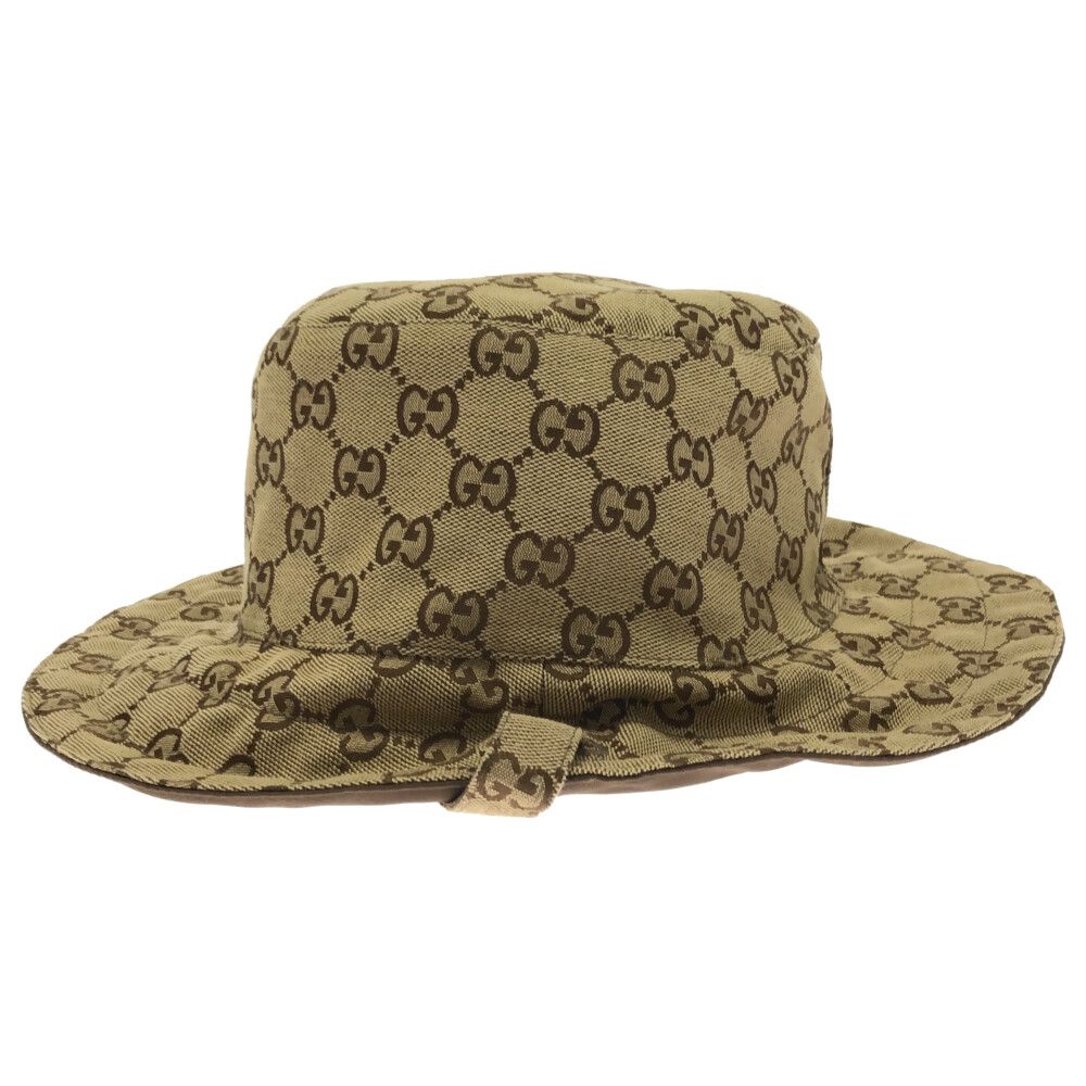 GUCCI (グッチ) GGキャンバスナイロン リバーシブルハット