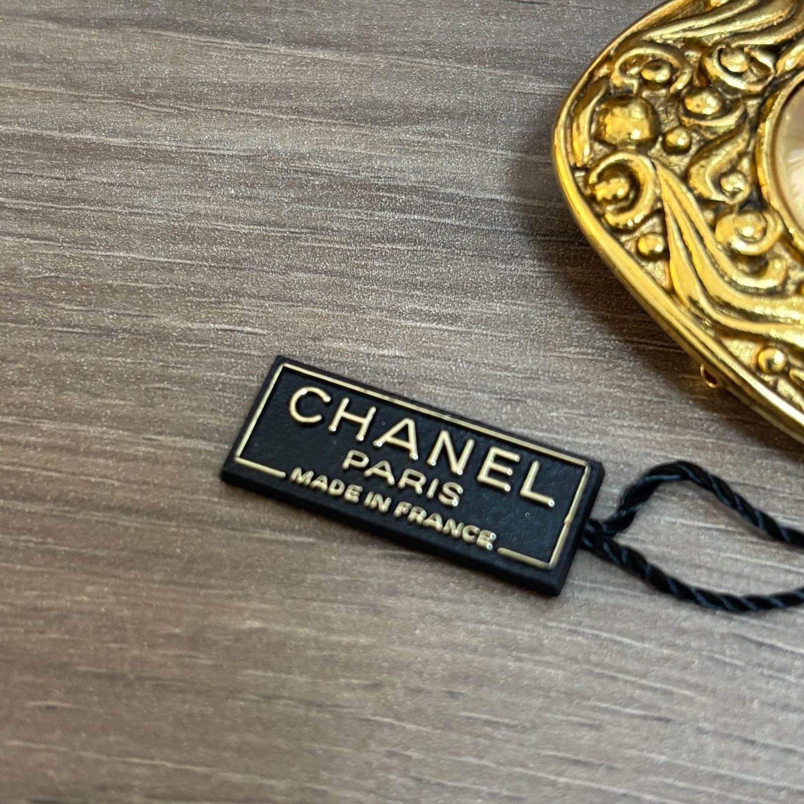 ☆CHANEL シャネル ブローチ パールブローチ ゴールドカラー フェイク