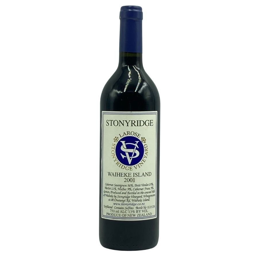 ストーニーリッジ ラローズ ワイヘキ アイランド 2001 750ml 13% STONYRIDGE STONYRIDGE Larose WAITHEKE ISLAND 赤ワイン F3
