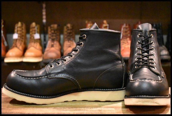 10D 14年 レッドウィング 9075 アイリッシュセッター 黒 ブラック ハーネス モックトゥ 8179 8130 ブーツ redwing HOPESMORE FI518