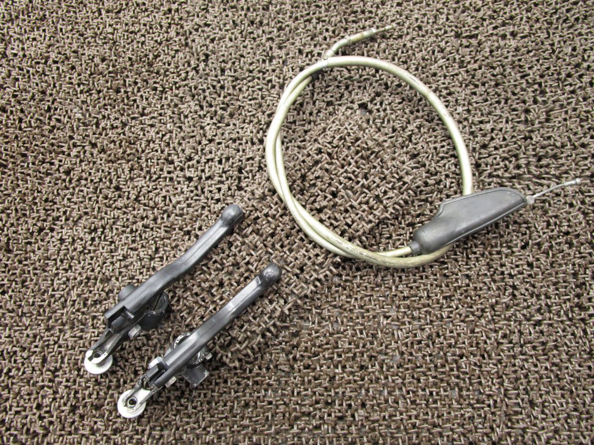 TY125 社外 SUN LINE レバーセット クラッチ ブレーキ ○A79！ワイヤー