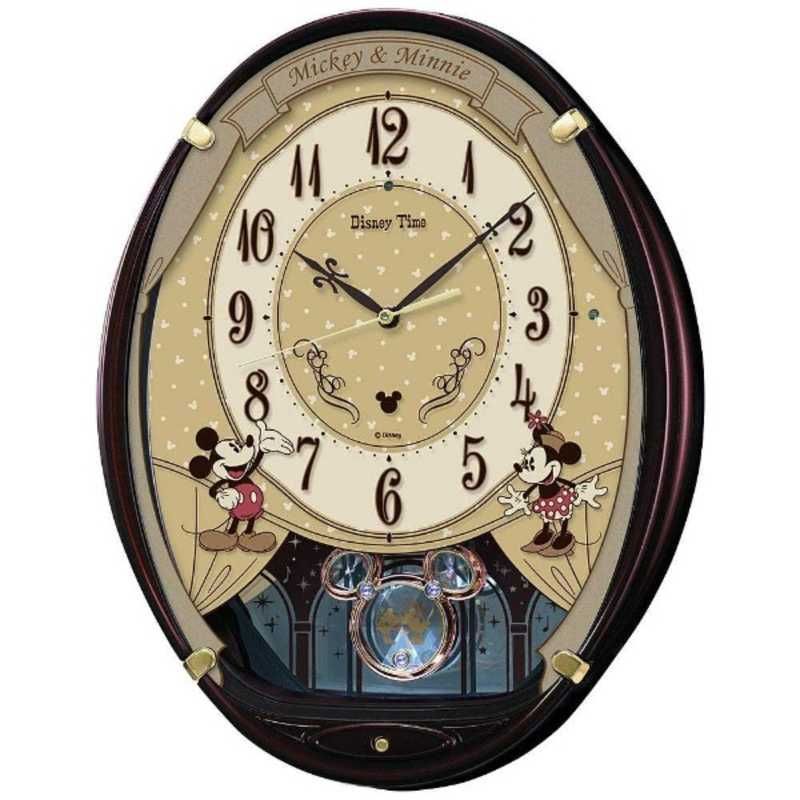 【 新品 未開封 】   セイコー 電波アミューズ掛け時計 「ミッキー＆ミニー」 FW579B 未使用 送料無料