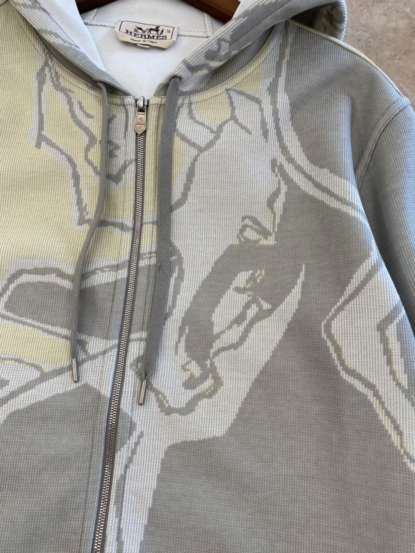 美品 21SS HERMES エルメス DANSE DES CHEVAUX 馬のダンス コットン