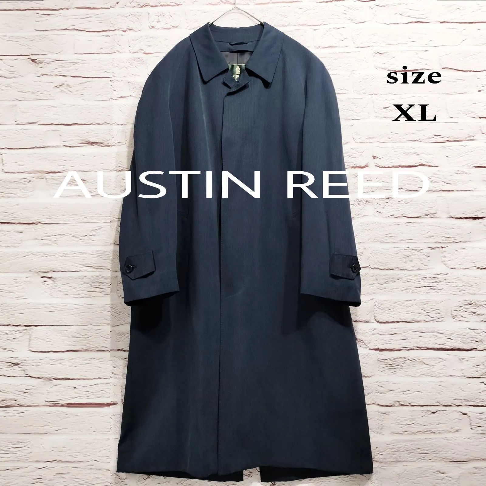 【日本製】AUSTIN REED ステンカラーコート シルク100% 比翼仕立て 日本製】AUSTIN REED ステンカラーコート シルク100% 比翼仕立て