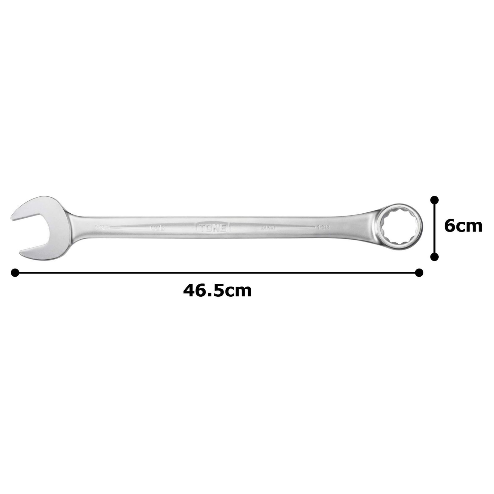 【新着商品】トネ(TONE) コンビネーションスパナ CSB-44 二面幅1-3/8inch インチ