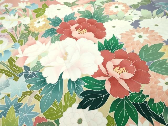 平和屋本店□極上 振袖 友禅 花籠文 暈し染め 逸品 CZAA2345s5 - メルカリ