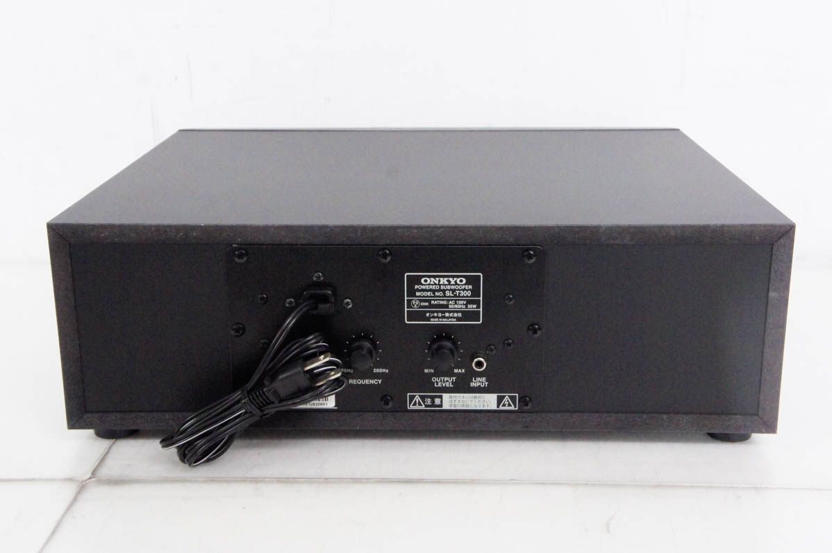 オンキヨー(ONKYO) アンプ内蔵サブウーファー(ブラック)SL-T300 B 　（送料出品者負担）