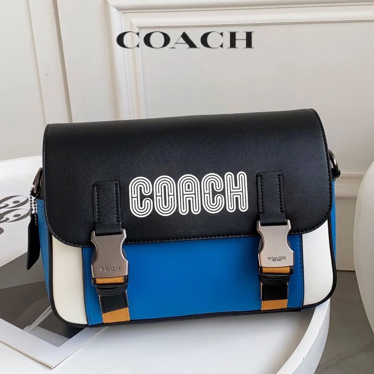 ☆ COACH ☆ コーチ メンズ クロスボディバック レザー 2色ベルト 