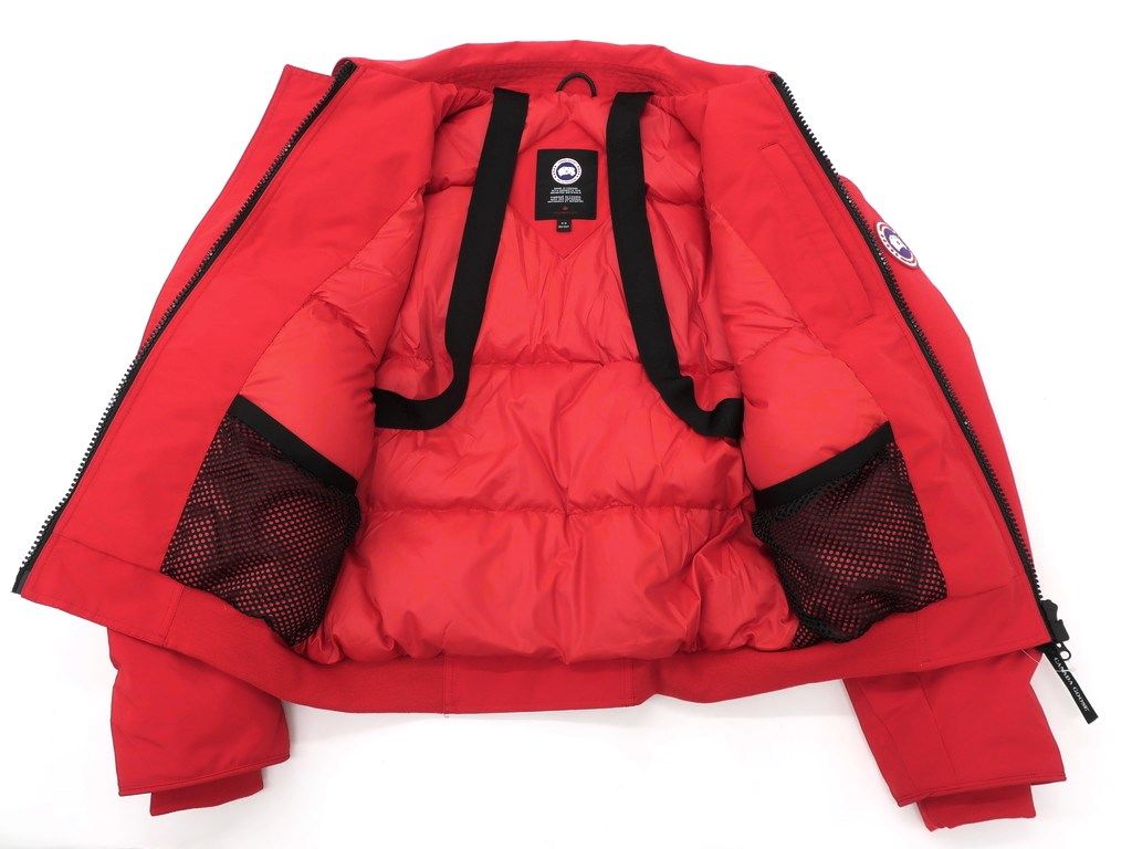 【中古】カナダグース CANADA GOOSE 2021年秋冬 ANGEL CHENコラボ  ダウン ボンバージャケット レッド【サイズM】【メンズ】