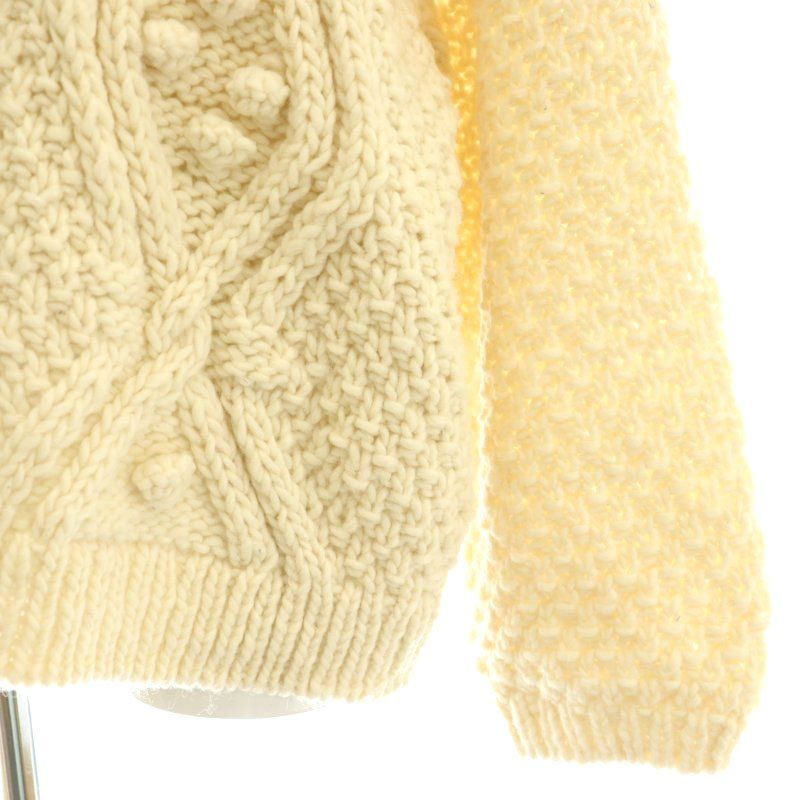 ネストローブ nest Robe 23AW ペルーニットポップコーンケーブルプル  