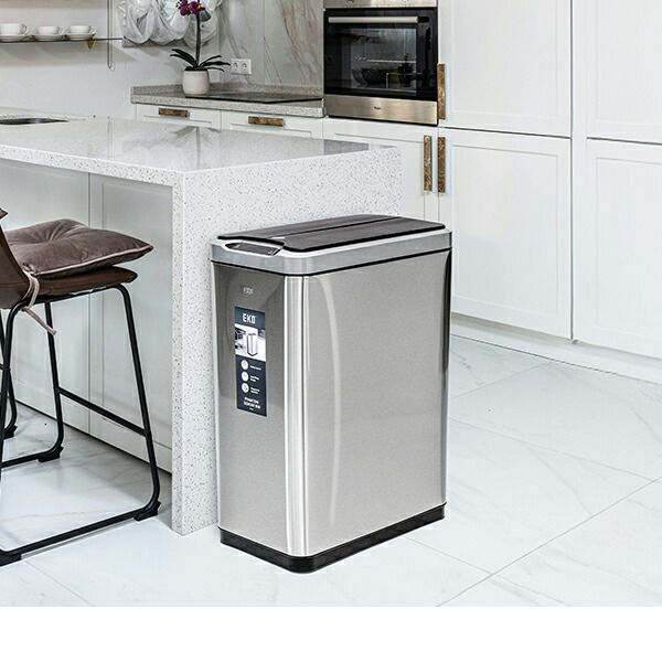 イーケーオー EKO ゴミ箱 センサー式 45L ファントム センサー オート開閉 自動開閉 ごみ箱 ダストボックス 大容量 ふた付き 両開き ステンレス センサービン EK9277MT キッチン おしゃれ EKO-00003-00