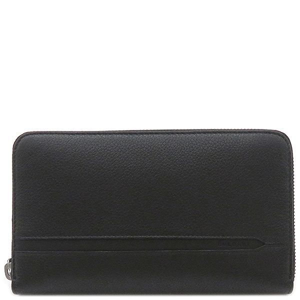 ブルガリ BVLGARI 長財布 オクト レザー ブラック シルバー金具 新品