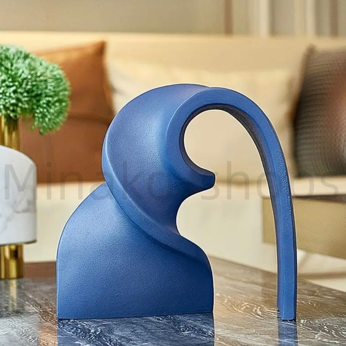 新品?未使用】オブジェ 置物 芸術的 抽象彫刻 モダン 北欧