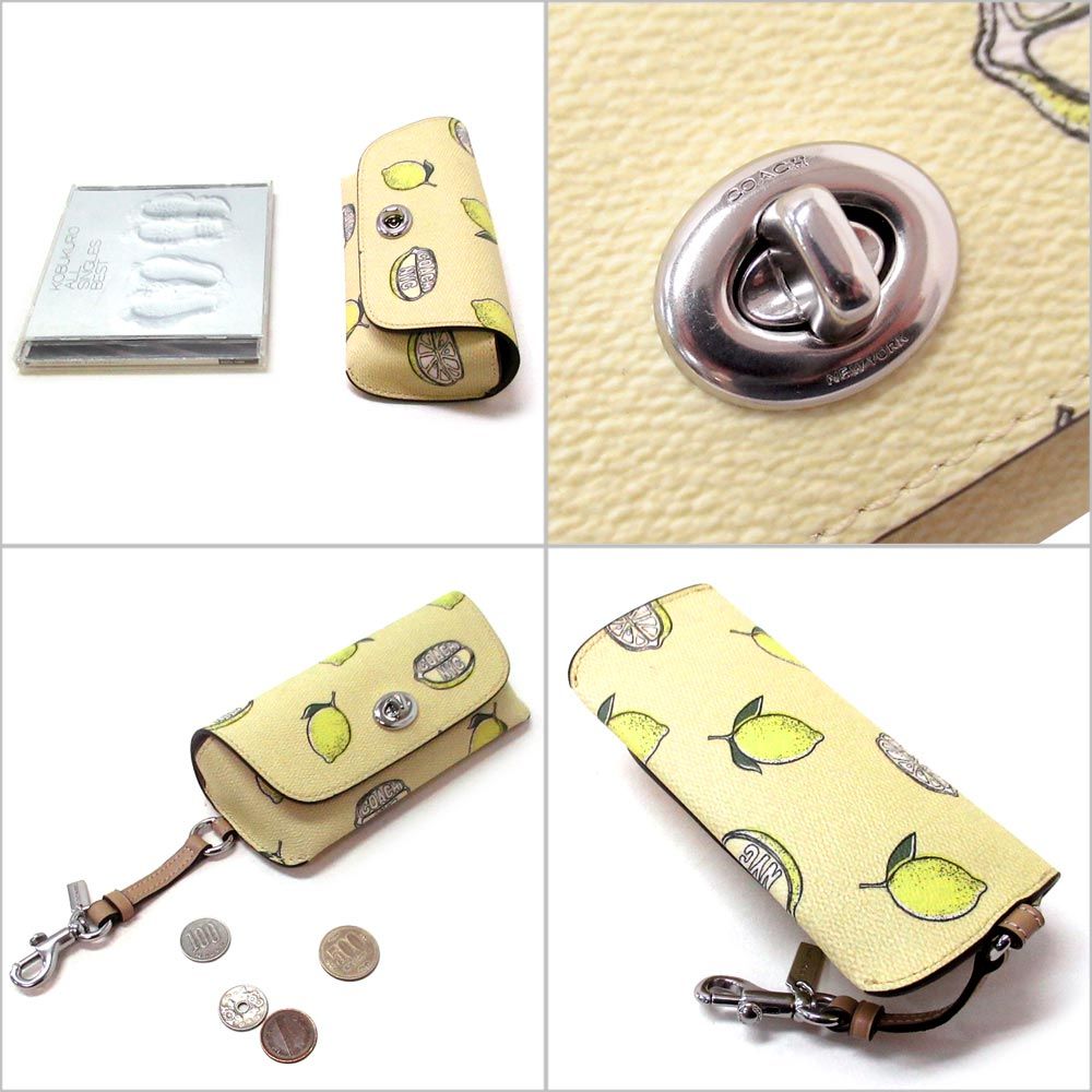 COACH ★サングラス ケース レモン 在庫確認ください CAP11 新品 未使用】コーチ COACH アウトレット レモン れもん