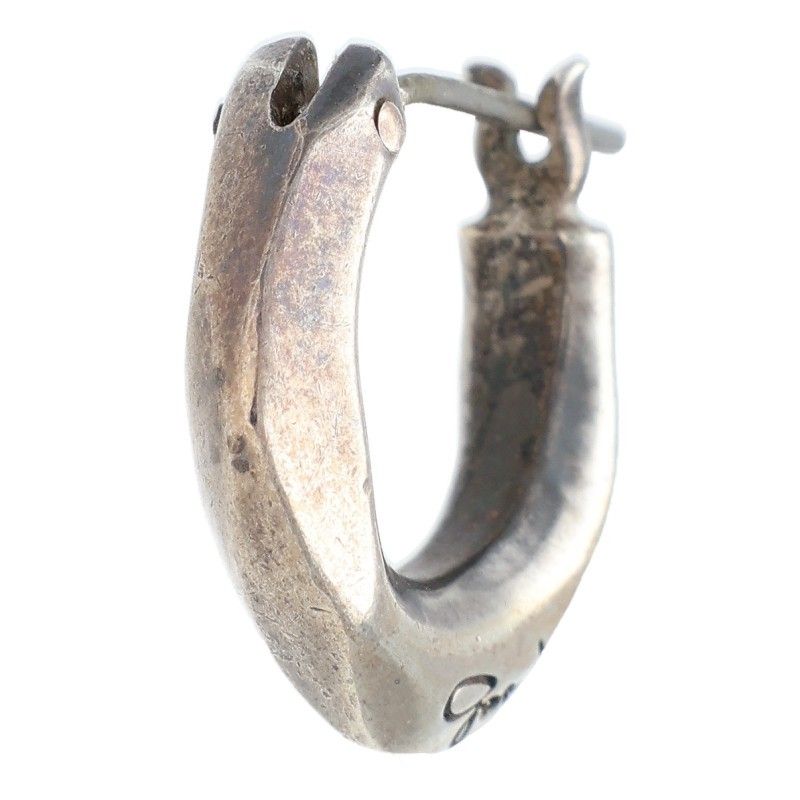 GARNI シルバー フープ型ピアス(片耳用Left) GARNI - 【残りわずか】Crockery Double Pierce 右耳用(SILVER